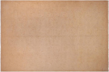 handmade Transitional Kafkaz Chobi Ziegler Tan Lt. Brown Hand Knotted RECTANGLE 100% WOOL area rug 9 x 12
